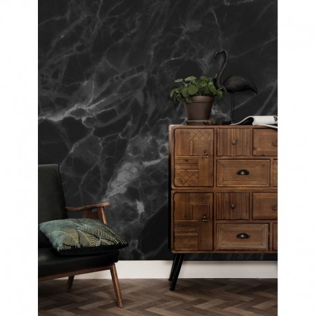 Papier peint WP-562 Wall Mural Marble, Black-Grey - KEK AMSTERDAM