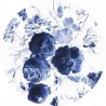 Tapete CK-001 Wallpaper Circle Royal Blue Flowers - KEK AMSTERDAM