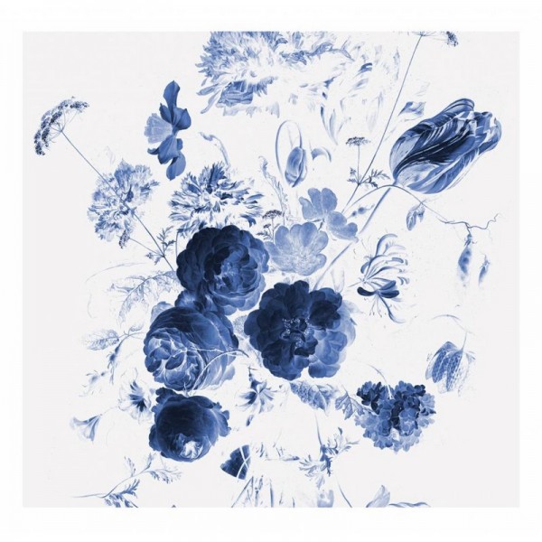 Papel de parede WP-217 Fotomural Royal Blue Flowers 1 - KEK AMSTERDAM