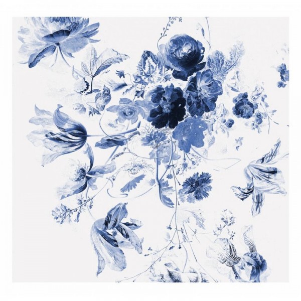 Papier peint WP-219 Wall Mural Royal Blue Flowers 3 - KEK AMSTERDAM