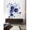 Papel de parede CK-001 Wallpaper Circle Royal Blue Flowers - KEK AMSTERDAM