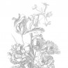 Wallpaper BP-015 Wall Mural Engraved Flowers - KEK AMSTERDAM