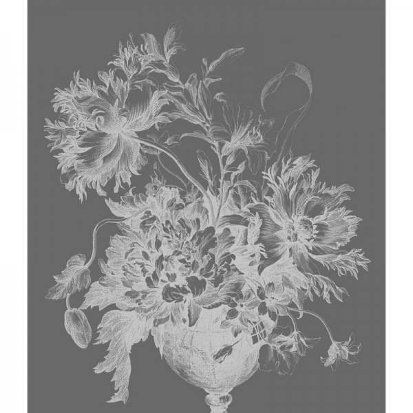 Papier peint BP-032 Wall Mural Engraved Flowers - KEK AMSTERDAM