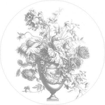 Papier peint CK-068 Wall Mural Engraved Flowers - KEK AMSTERDAM