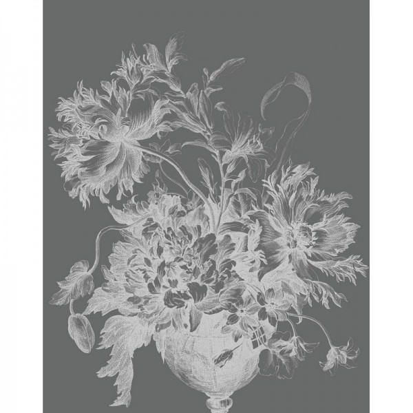 Papier peint PA-032 Wall Mural Engraved Flowers - KEK AMSTERDAM