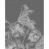 PA-033 Wall Mural Engraved Flowers