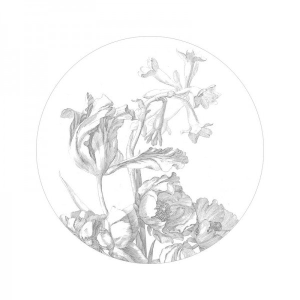 Papel de parede SC-059 Wall Mural Engraved Flowers - KEK AMSTERDAM