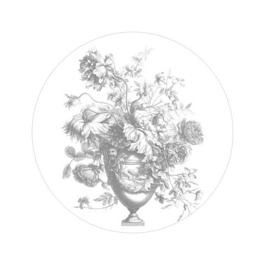 Wallpaper SC-068 Wall Mural Engraved Flowers - KEK AMSTERDAM