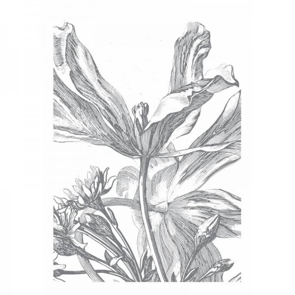 Tapete WP-329 Wall Mural Engraved Flowers - KEK AMSTERDAM