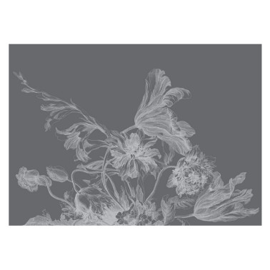 Papier peint WP-659 Wall Mural Engraved Flowers - KEK AMSTERDAM