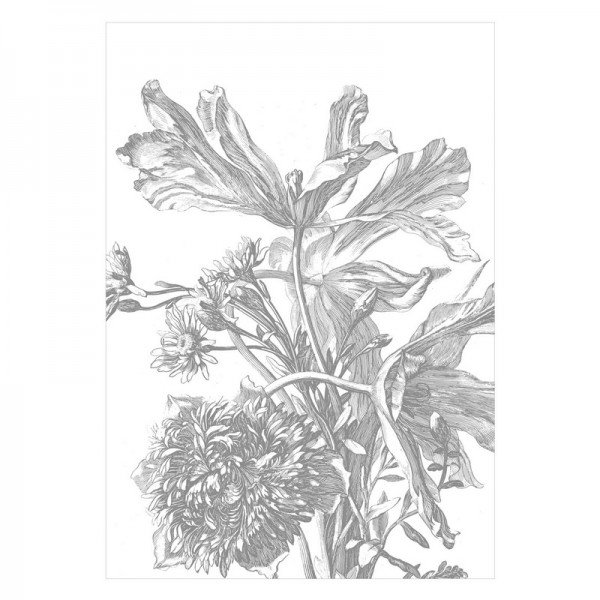 Papel de parede WP-669 Wall Mural Engraved Flowers - KEK AMSTERDAM