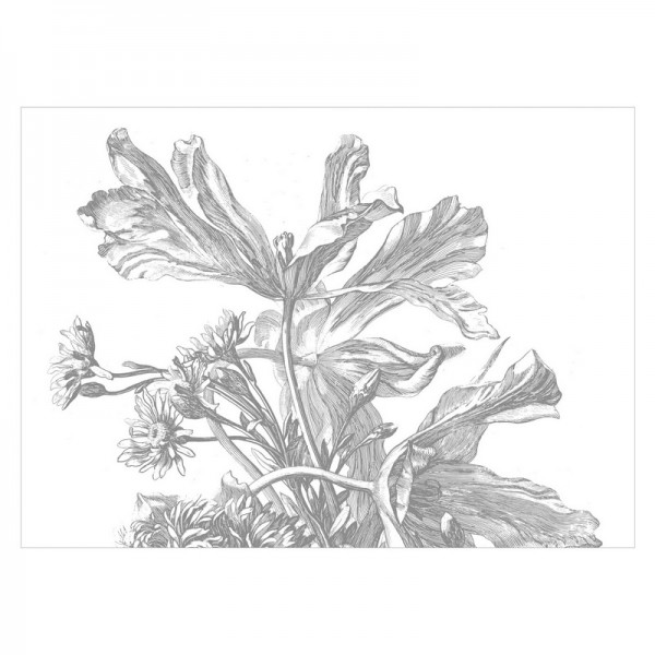 Carta da Parati WP-673 Wall Mural Engraved Flowers - KEK AMSTERDAM