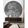 Wallpaper BC-065 Wall Mural Engraved Flowers - KEK AMSTERDAM