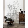 Wallpaper BP-015 Wall Mural Engraved Flowers - KEK AMSTERDAM