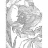 Wallpaper CK-059 Wall Mural Engraved Flowers - KEK AMSTERDAM