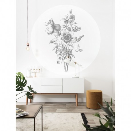 Wallpaper CK-063 Wall Mural Engraved Flowers - KEK AMSTERDAM