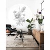 Papier peint CK-064 Wall Mural Engraved Flowers - KEK AMSTERDAM