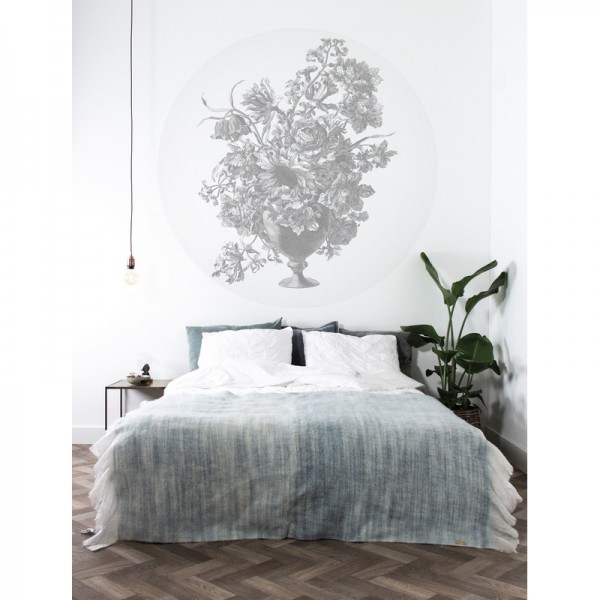 Papier peint CK-067 Wall Mural Engraved Flowers - KEK AMSTERDAM