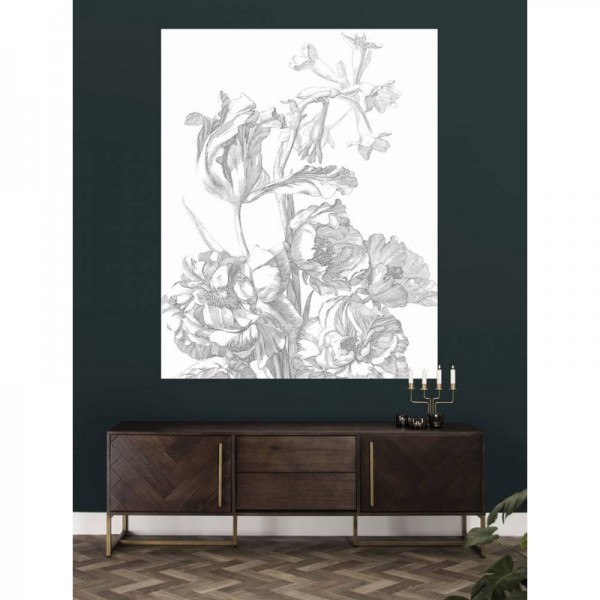 Carta da Parati PA-015 Wall Mural Engraved Flowers - KEK AMSTERDAM