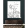 Papel de parede PA-015 Wall Mural Engraved Flowers - KEK AMSTERDAM