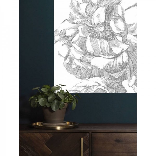 Carta da Parati PA-015 Wall Mural Engraved Flowers - KEK AMSTERDAM