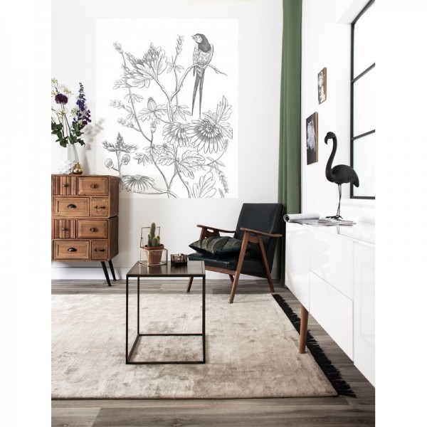 Wallpaper PA-035 Wall Mural Engraved Flowers - KEK AMSTERDAM