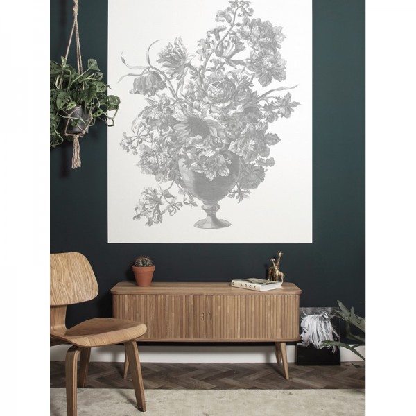 Wallpaper PA-038 Wall Mural Engraved Flowers - KEK AMSTERDAM