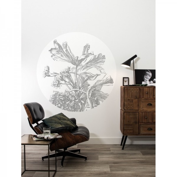 Papier peint SC-060 Wall Mural Engraved Flowers - KEK AMSTERDAM