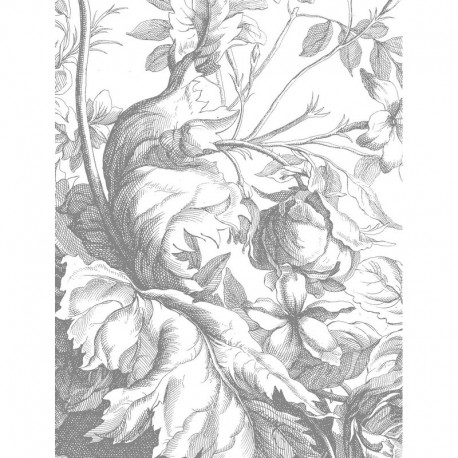 Papier peint SC-068 Wall Mural Engraved Flowers - KEK AMSTERDAM