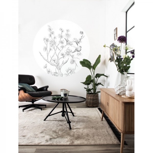 Wallpaper SC-069 Wall Mural Engraved Flowers - KEK AMSTERDAM