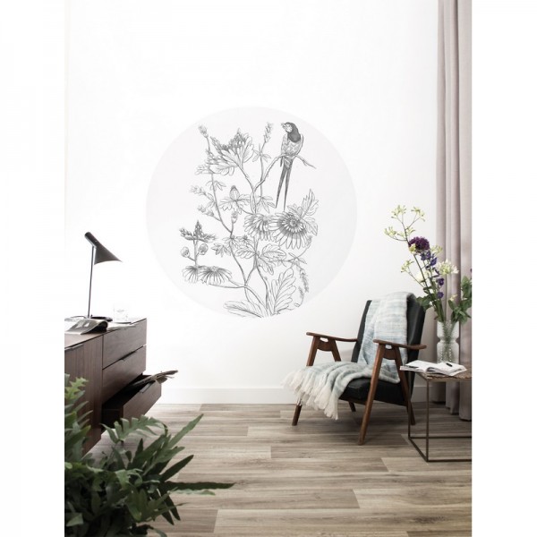 Carta da Parati SC-070 Wall Mural Engraved Flowers - KEK AMSTERDAM