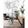 Papel de parede WP-327 Wall Mural Engraved Flowers - KEK AMSTERDAM