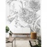 Wallpaper WP-334 Wall Mural Engraved Flowers - KEK AMSTERDAM