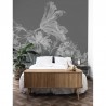 Papier peint WP-659 Wall Mural Engraved Flowers - KEK AMSTERDAM