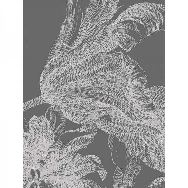 Wallpaper WP-659 Wall Mural Engraved Flowers - KEK AMSTERDAM