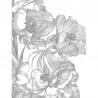 Tapete WP-668 Wall Mural Engraved Flowers - KEK AMSTERDAM