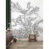 Papier peint WP-671 Wall Mural Engraved Flowers - KEK AMSTERDAM