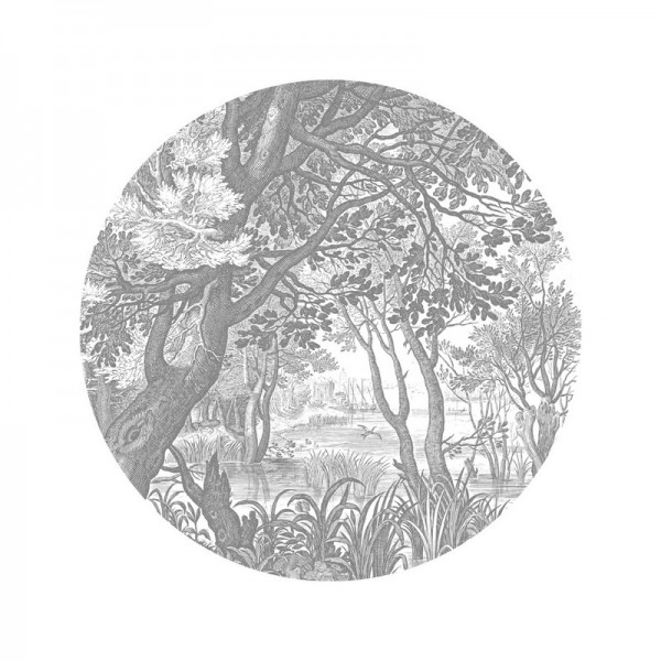 Papel de parede SC-044 Wallpaper Circle Engraved Landscapes - KEK AMSTERDAM