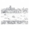 WP-654 Wall Mural Engraved Landscapes