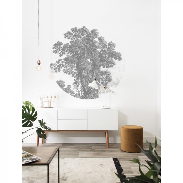 Papel de parede SC-013 Wallpaper Circle Engraved Tree - KEK AMSTERDAM