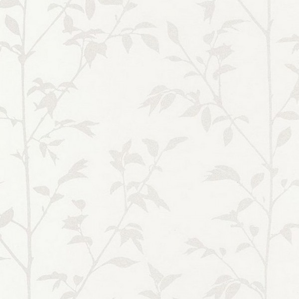 Papier peint Shine Vegetal Blanc 68570000 - Casadeco