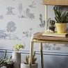 Papel de parede Classic Dino Wallpaper Grey - SIAN ZENG