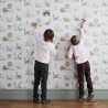 Papier peint Classic Dino Wallpaper Pink Green - SIAN ZENG