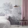 Wallpaper Classic Hua Trees Mural Wallpaper Grey - SIAN ZENG