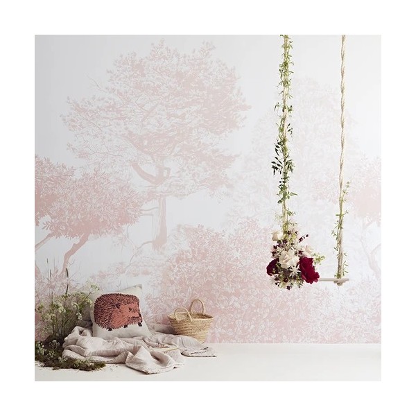 Papier peint Classic Hua Trees Mural Wallpaper Pink - SIAN ZENG