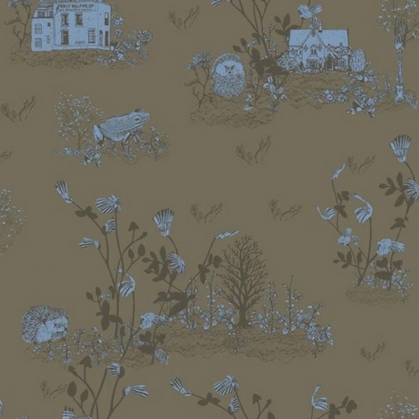 Papel Pintado Magnetic Classic Woodlands Khaki Blue  - SIAN ZENG