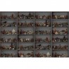 Papel de parede R14184 Cabinet of Curios, Night - REBEL WALLS