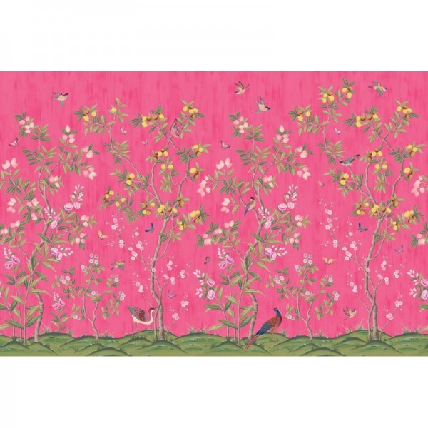 Tapete R16746 Chinoiserie Chic, Fuchsia - REBEL WALLS