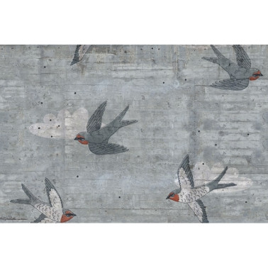 Papel de parede R16971 Concrete Art, Swallow - REBEL WALLS