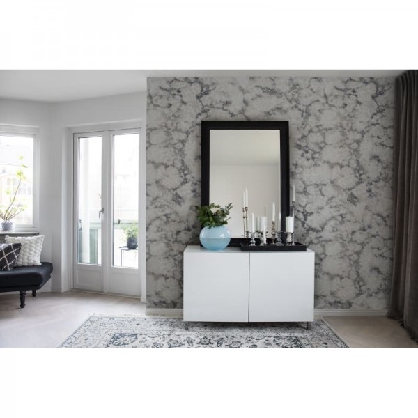 Papel Pintado R12572 Flow, White - REBEL WALLS